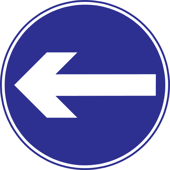 Turn left only.