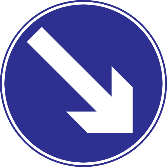 Keep right.