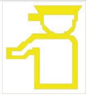 Toll collector operating lane.