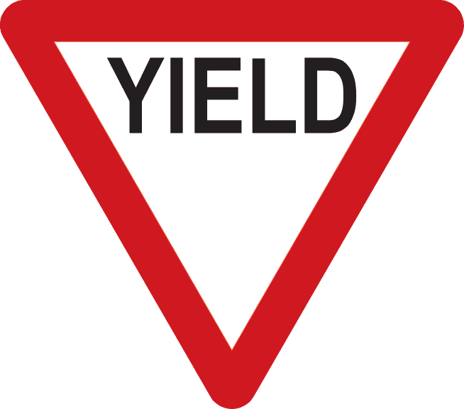 Yield to traffic coming from the right, or already on the roundabout.