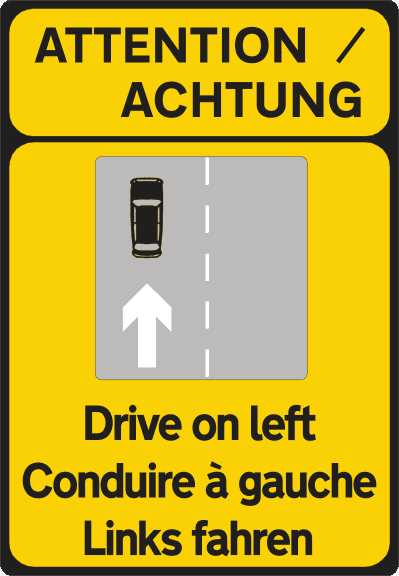 A driver must drive on the left-hand side.