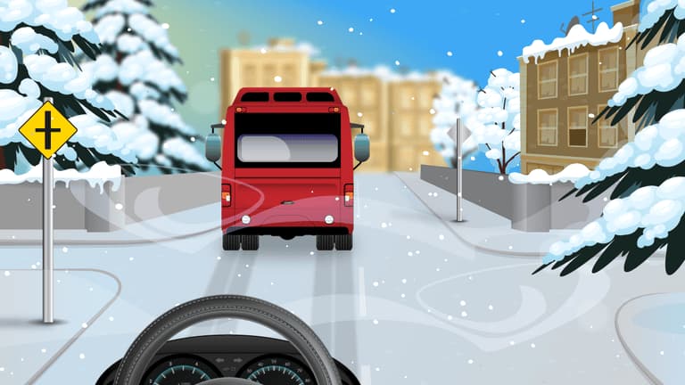 A longer braking distance is required.