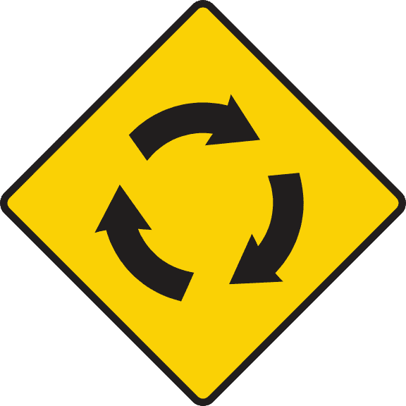 Roundabout ahead.