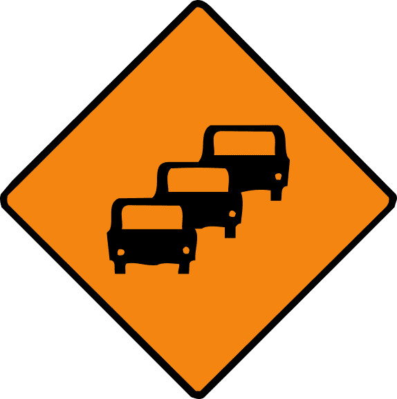 Traffic queues likely ahead.
