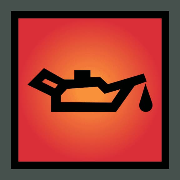 Low engine oil level.