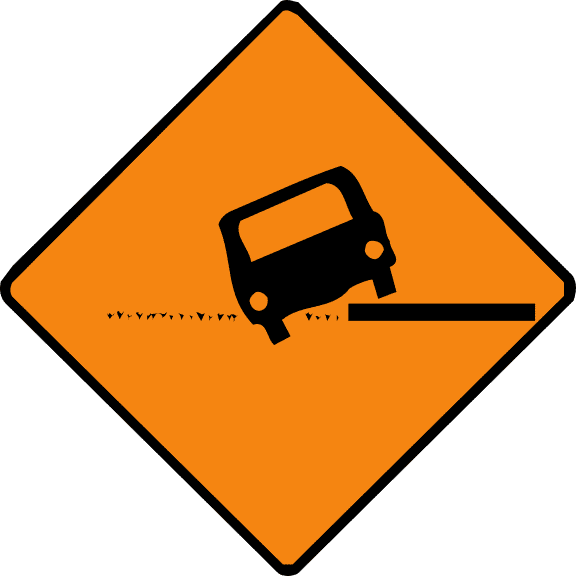 Uneven surface.