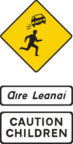 Beware of children crossing.