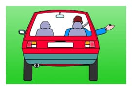 The driver intends to move out or turn right.