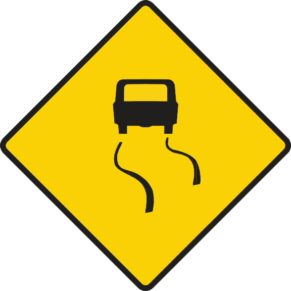 Slippery road ahead.