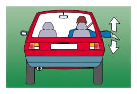 The driver intends to slow down or stop.