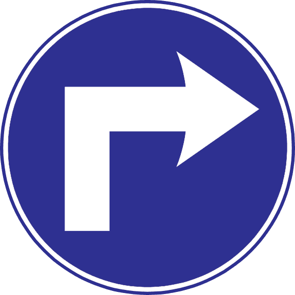 You must turn right ahead.