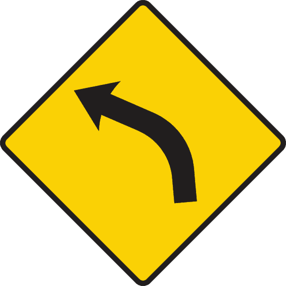 Dangerous bend ahead.