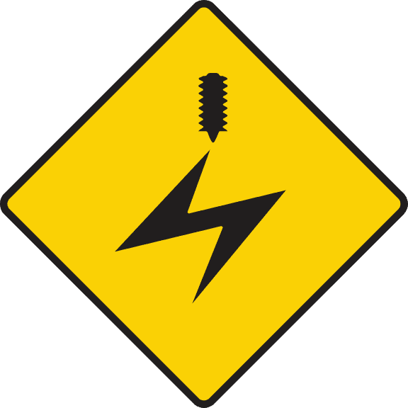 Overhead electric cables.